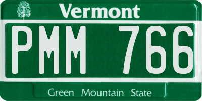 VT license plate PMM766
