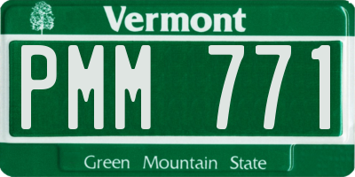 VT license plate PMM771