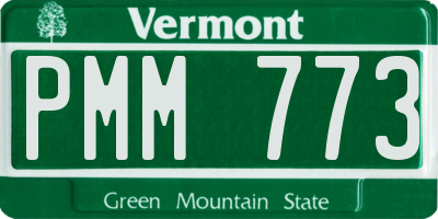 VT license plate PMM773