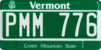 VT license plate PMM776
