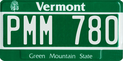 VT license plate PMM780