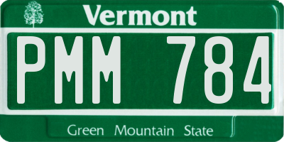 VT license plate PMM784