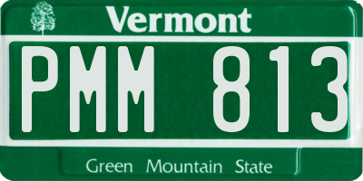 VT license plate PMM813