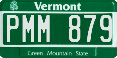 VT license plate PMM879