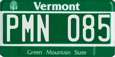 VT license plate PMN085