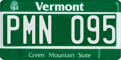 VT license plate PMN095
