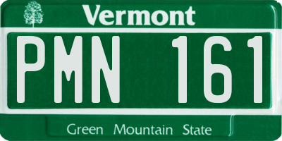 VT license plate PMN161