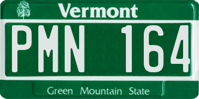 VT license plate PMN164