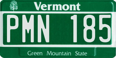 VT license plate PMN185