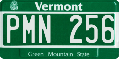VT license plate PMN256