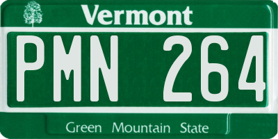 VT license plate PMN264