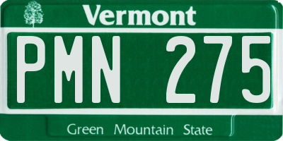 VT license plate PMN275