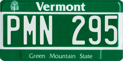 VT license plate PMN295