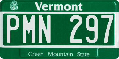VT license plate PMN297