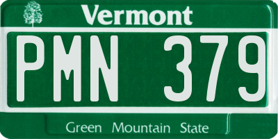VT license plate PMN379