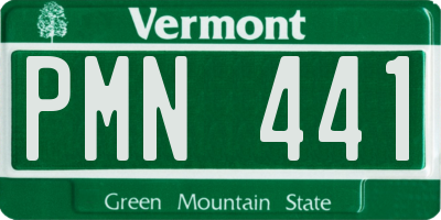 VT license plate PMN441