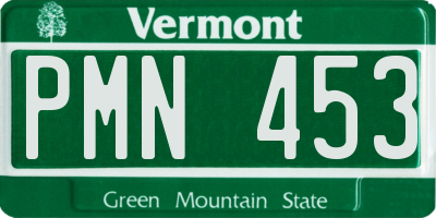 VT license plate PMN453