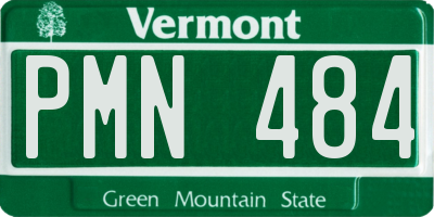 VT license plate PMN484