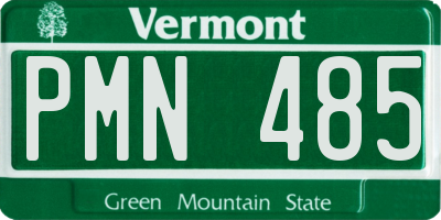 VT license plate PMN485