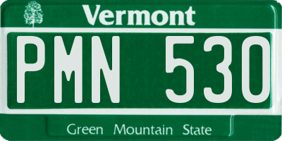 VT license plate PMN530