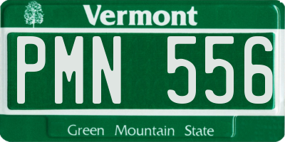 VT license plate PMN556