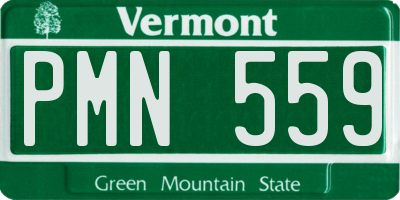 VT license plate PMN559