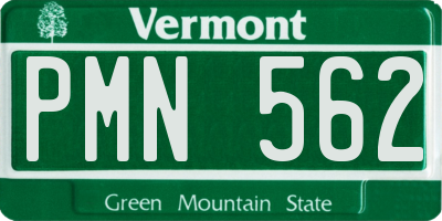VT license plate PMN562