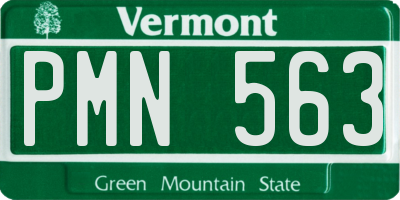 VT license plate PMN563