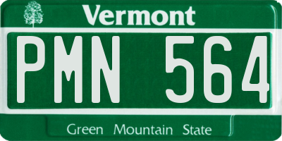 VT license plate PMN564