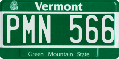 VT license plate PMN566