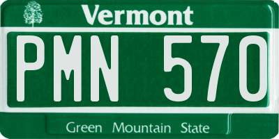 VT license plate PMN570