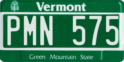 VT license plate PMN575