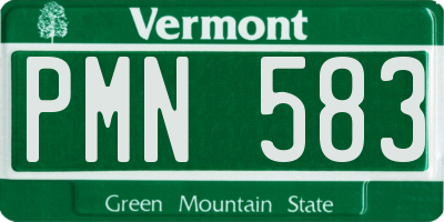 VT license plate PMN583