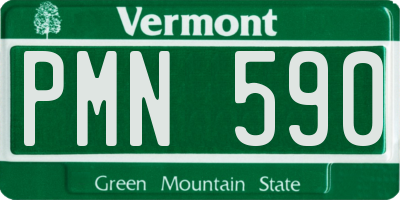 VT license plate PMN590