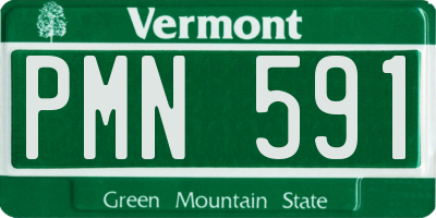 VT license plate PMN591