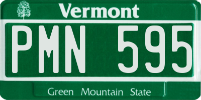 VT license plate PMN595