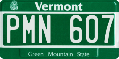 VT license plate PMN607