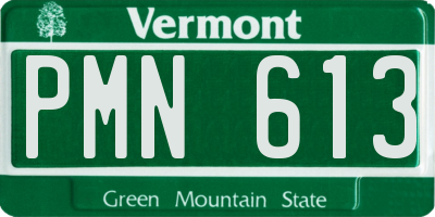 VT license plate PMN613