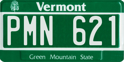 VT license plate PMN621