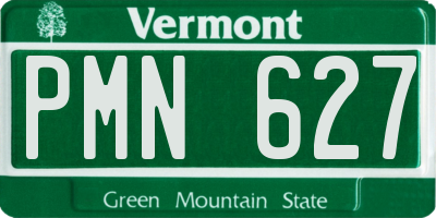 VT license plate PMN627