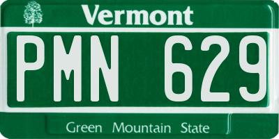VT license plate PMN629