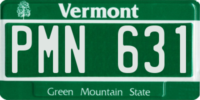 VT license plate PMN631