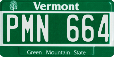 VT license plate PMN664
