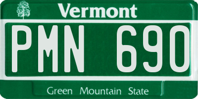 VT license plate PMN690