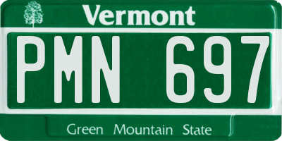VT license plate PMN697
