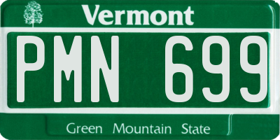 VT license plate PMN699