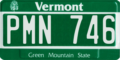 VT license plate PMN746