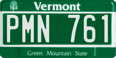 VT license plate PMN761