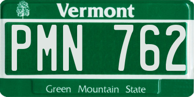VT license plate PMN762