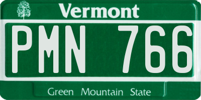VT license plate PMN766